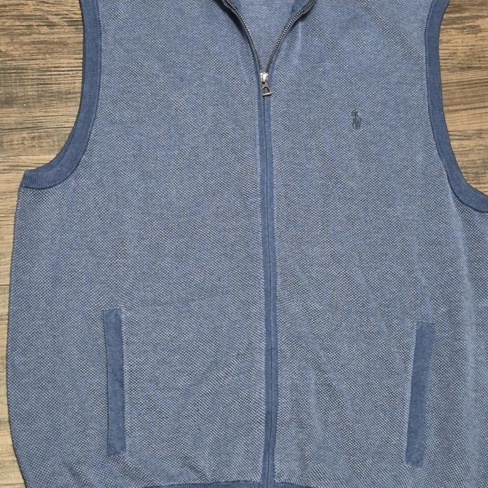 Ralph Lauren Navy Pima Cotton Sweater